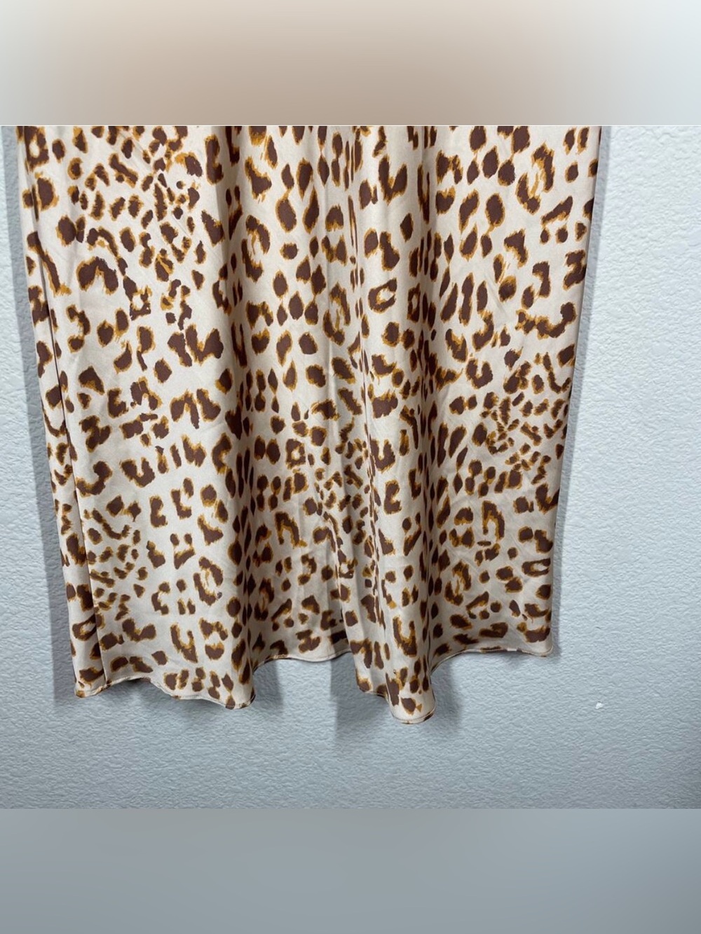 Free People silky bias cut Leopard Print Midi Skirt - Picture 8 of 8